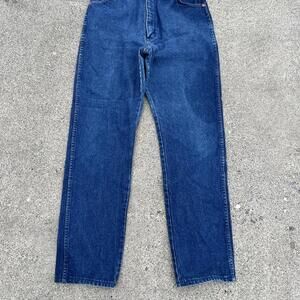 Vintage Wrangler 14MWZG Cowboy Cut Blue Jeans Womens 13x34 (30x34) 100% Cotton